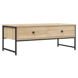 Table basse chêne sonoma 101x49x39,5 cm bois d'ingénierie 623159623159
