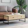 Table basse chêne sonoma 101x49x39,5 cm bois d'ingénierie 623159623159