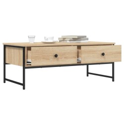 Table basse chêne sonoma 101x49x39,5 cm bois d'ingénierie 623159623159