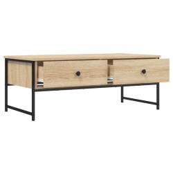 Table basse chêne sonoma 101x49x39,5 cm bois d'ingénierie 623159623159