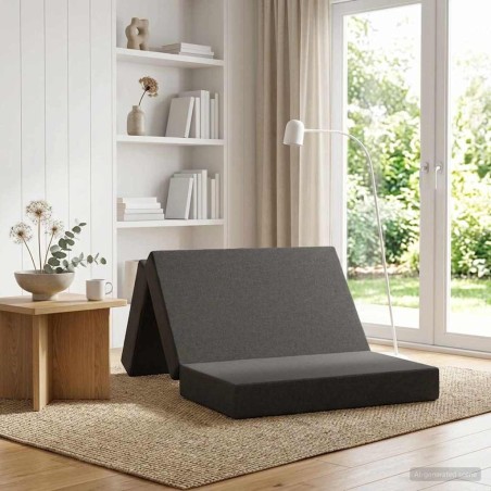 Canapé-lit pliable 80 x 67 x 45 cm Gris foncé 623163623163