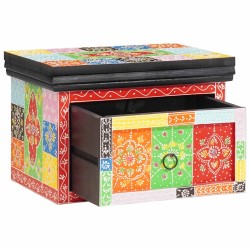 Cabinet de chevet avec tiroir 2 pcs Multicolore 40 x 30 x 28 cm 623164623164