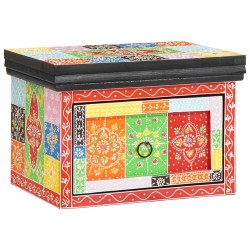Cabinet de chevet avec tiroir 2 pcs Multicolore 40 x 30 x 28 cm 623164623164
