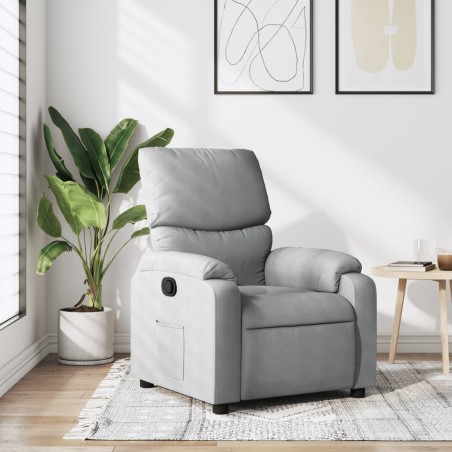 Fauteuil inclinable en tissu gris clair 623166623166