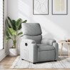 Fauteuil inclinable en tissu gris clair 623166623166