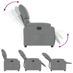 Fauteuil inclinable en tissu gris clair 623166623166