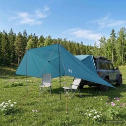 Tente de voiture Bleu 308 x 215 x 220 cm Polyester et Acier 623170623170