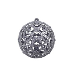 Ensemble de boules de Noël 100 pcs 3/4/6 cm Blanc/Gris 623175623175