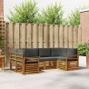 Ensemble de canapé d'angle 6 pcs Naturel et Anthracite 623177623177