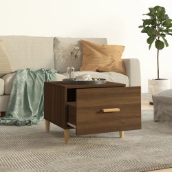 Table basse Chêne marron 50x50x40 cm Bois d'ingénierie 623179623179