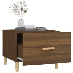 Table basse Chêne marron 50x50x40 cm Bois d'ingénierie 623179623179