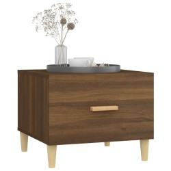Table basse Chêne marron 50x50x40 cm Bois d'ingénierie 623179623179
