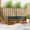 Ensemble de canapé d'angle 6 pcs Naturel et Anthracite 623183623183