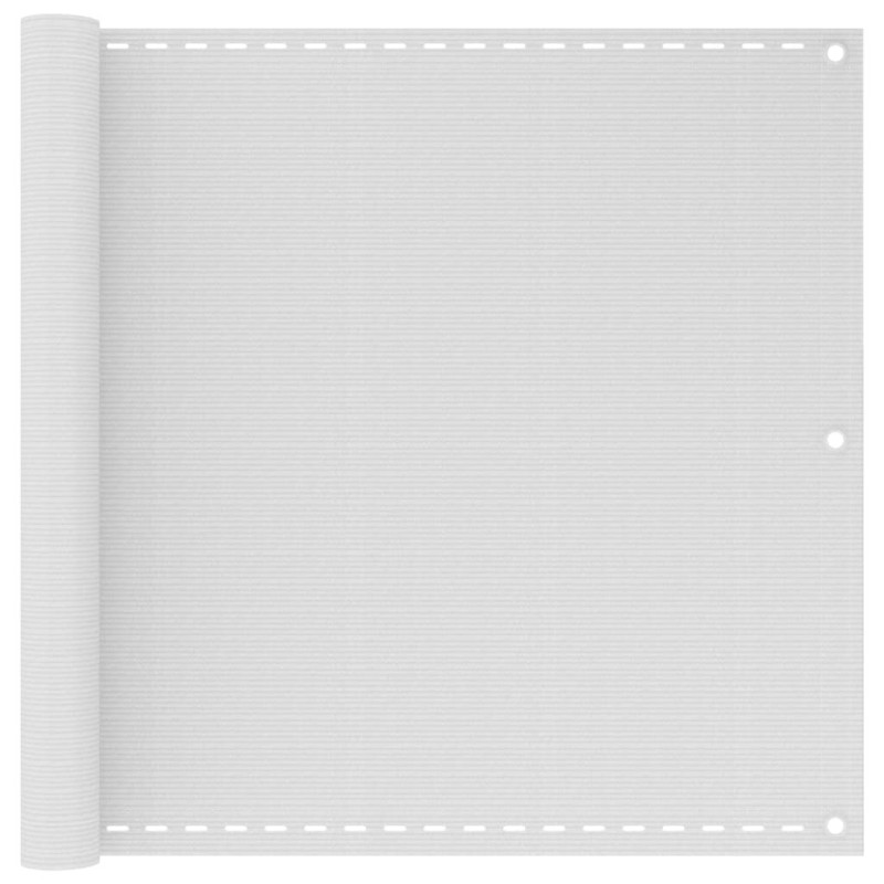 Écran de balcon en PEHD 90 x 600 cm Blanc 623188623188