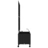 Porte-plante de jardin avec irrigation et roues 2 pc Noir PP 623193623193