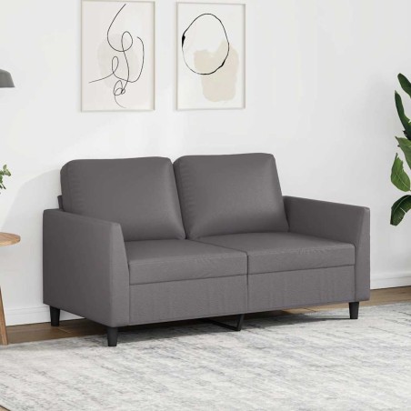 Canapé à 2 places Gris 120 cm Similicuir 623195623195