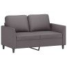 Canapé à 2 places Gris 120 cm Similicuir 623195623195
