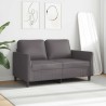 Canapé à 2 places Gris 120 cm Similicuir 623195623195