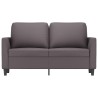 Canapé à 2 places Gris 120 cm Similicuir 623195623195