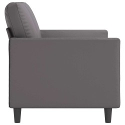 Canapé à 2 places Gris 120 cm Similicuir 623195623195