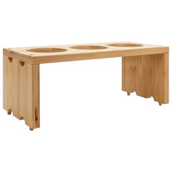 Chariot de Cuisine avec Roues Marron Clair 65 x 40,5 x 76,5 cm 623204623204