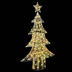 Sapin de Noël avec 160 LED Blanc chaud 150 cm PET 623205623205