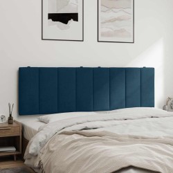 Coussin de tête de lit Hanko bleu 160 cm velours 623207623207
