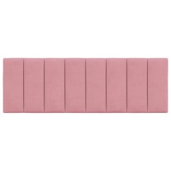 Coussin de tête de lit Hanko rose 120 cm velours 623214623214