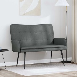 Sofa 2 places Gris foncé 115 x 61 x 87 cm Tissu 623217623217