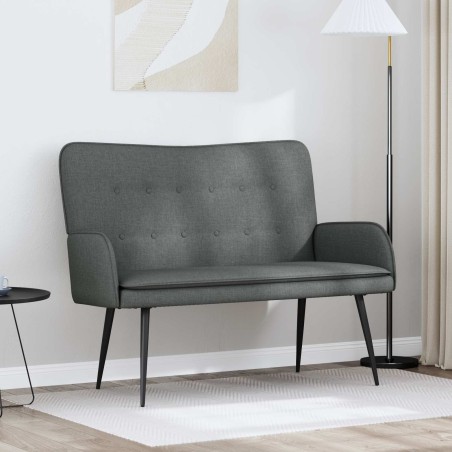 Sofa 2 places Gris foncé 115 x 61 x 87 cm Tissu 623217623217