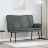 Sofa 2 places Gris foncé 115 x 61 x 87 cm Tissu 623217623217