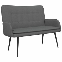 Sofa 2 places Gris foncé 115 x 61 x 87 cm Tissu 623217623217