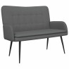 Sofa 2 places Gris foncé 115 x 61 x 87 cm Tissu 623217623217