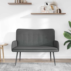 Sofa 2 places Gris foncé 115 x 61 x 87 cm Tissu 623217623217