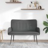 Sofa 2 places Gris foncé 115 x 61 x 87 cm Tissu 623217623217