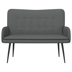 Sofa 2 places Gris foncé 115 x 61 x 87 cm Tissu 623217623217