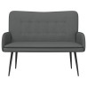 Sofa 2 places Gris foncé 115 x 61 x 87 cm Tissu 623217623217