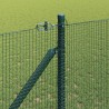 Clôture en fil soudé avec pointes 10 x 1,2 m Vert Maille 623218623218