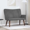 Sofa 2 places Gris foncé 115 x 61 x 87 cm Velours (V) 623223623223