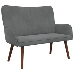 Sofa 2 places Gris foncé 115 x 61 x 87 cm Velours (V) 623223623223
