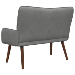 Sofa 2 places Gris foncé 115 x 61 x 87 cm Velours (V) 623223623223