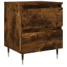 Table de chevet chêne fumé 40x35x50 cm bois d’ingénierie 623225623225
