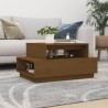 Table basse Marron miel 80x55x40,5 cm Bois massif de pin 623228623228