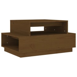 Table basse Marron miel 80x55x40,5 cm Bois massif de pin 623228623228