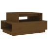 Table basse Marron miel 80x55x40,5 cm Bois massif de pin 623228623228