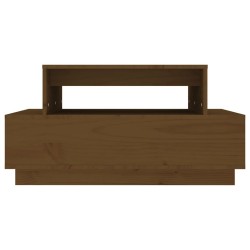 Table basse Marron miel 80x55x40,5 cm Bois massif de pin 623228623228