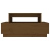 Table basse Marron miel 80x55x40,5 cm Bois massif de pin 623228623228