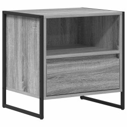 Table de chevet avec tiroir 2 pcs Gris Sonoma 50 x 39,5 x 50 cm 623230623230