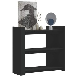 Table console noir 100x35x90 cm bois d'ingénierie 623232623232