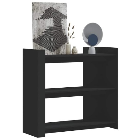 Table console noir 100x35x90 cm bois d'ingénierie 623232623232